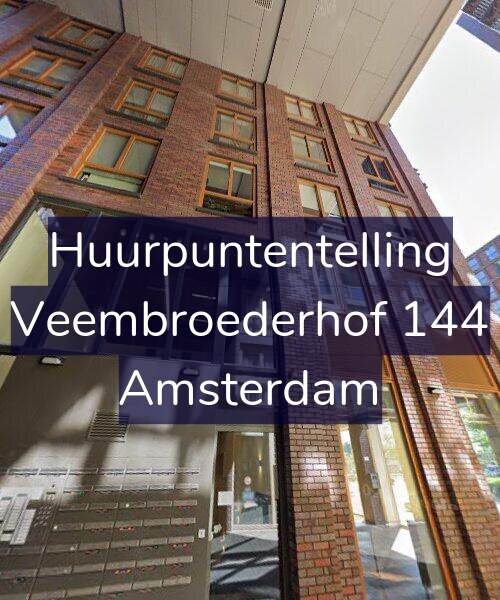 Foto gevel Huurpuntentelling voor Veembroederhof 144, Amsterdam
