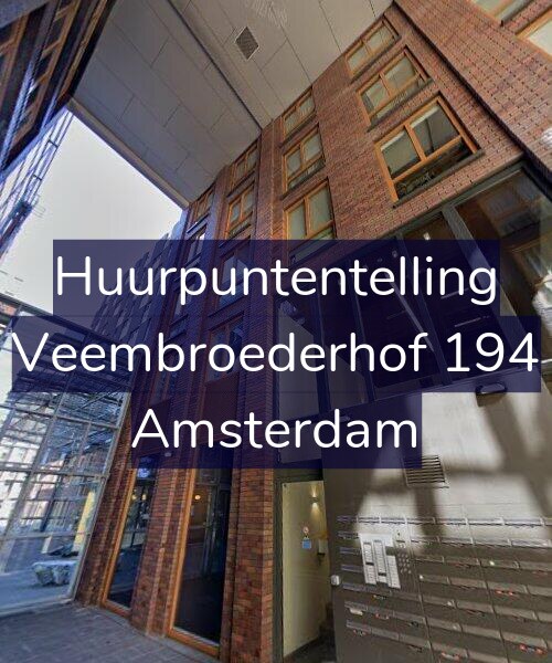 Foto gevel Huurpuntentelling voor Veembroederhof 194, Amsterdam