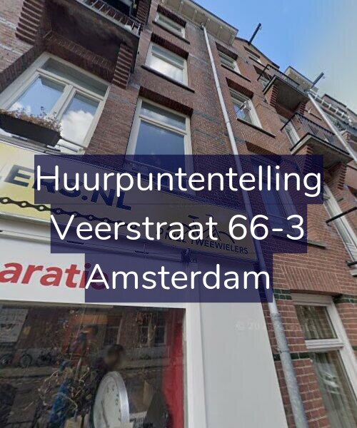 Foto gevel Huurpuntentelling voor Veerstraat 66-3, Amsterdam