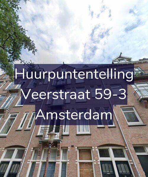 Foto gevel Huurpuntentelling voor Veerstraat 59-3, Amsterdam