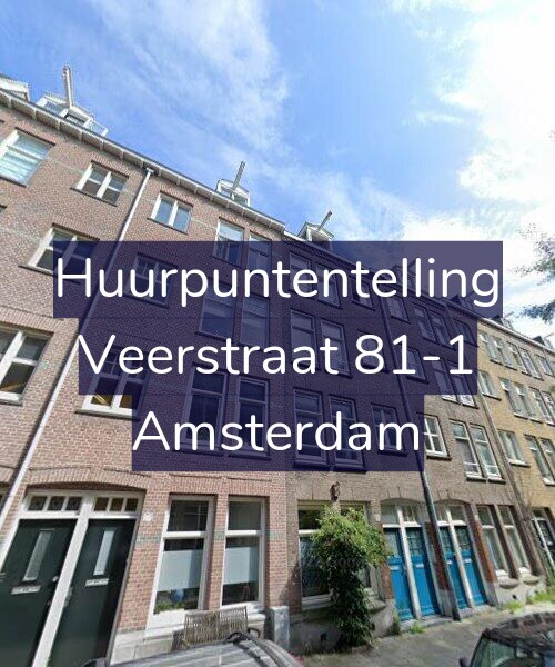 Foto gevel Huurpuntentelling voor Veerstraat 81-1, Amsterdam