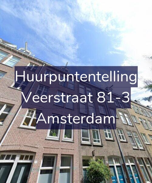 Foto gevel Huurpuntentelling voor Veerstraat 81-3, Amsterdam