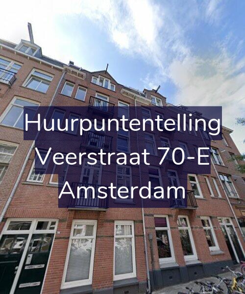 Foto gevel Huurpuntentelling voor Veerstraat 70-E, Amsterdam