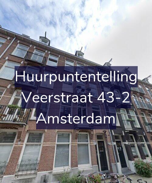 Foto gevel Huurpuntentelling voor Veerstraat 43-2, Amsterdam
