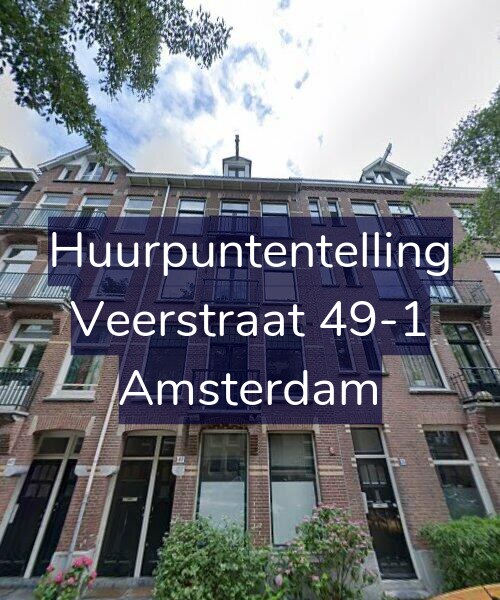Foto gevel Huurpuntentelling voor Veerstraat 49-1, Amsterdam