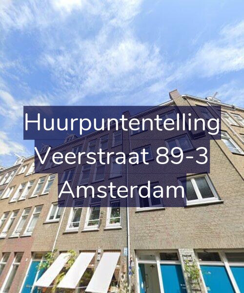 Foto gevel Huurpuntentelling voor Veerstraat 89-3, Amsterdam