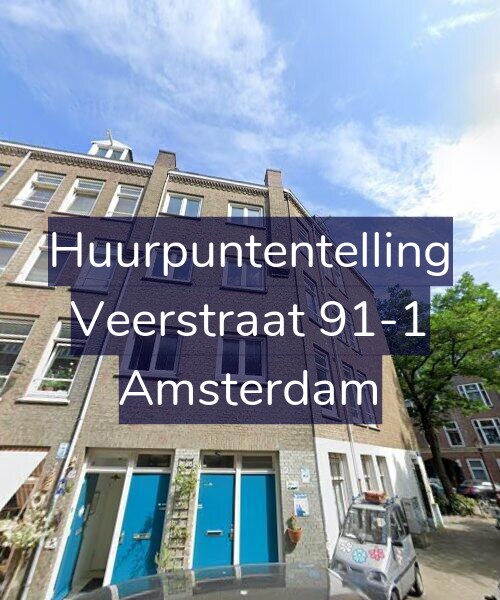 Foto gevel Huurpuntentelling voor Veerstraat 91-1, Amsterdam