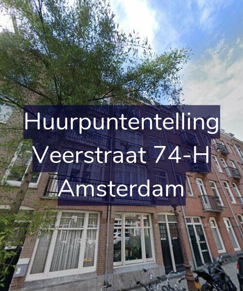 Foto gevel Huurpuntentelling voor Veerstraat 74-H, Amsterdam