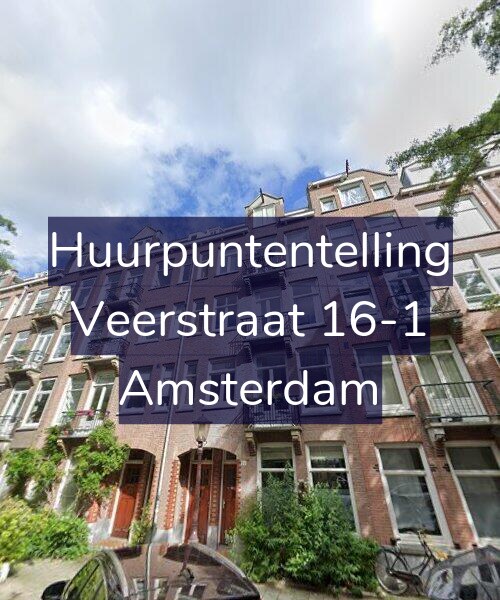 Foto gevel Huurpuntentelling voor Veerstraat 16-1, Amsterdam