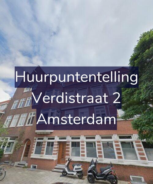 Foto gevel Huurpuntentelling voor Verdistraat 2, Amsterdam