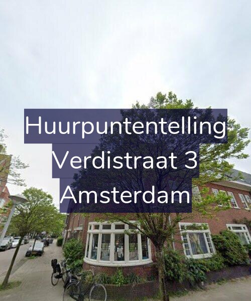 Foto gevel Huurpuntentelling voor Verdistraat 3, Amsterdam
