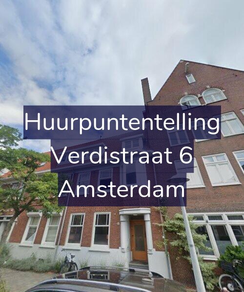 Foto gevel Huurpuntentelling voor Verdistraat 6, Amsterdam
