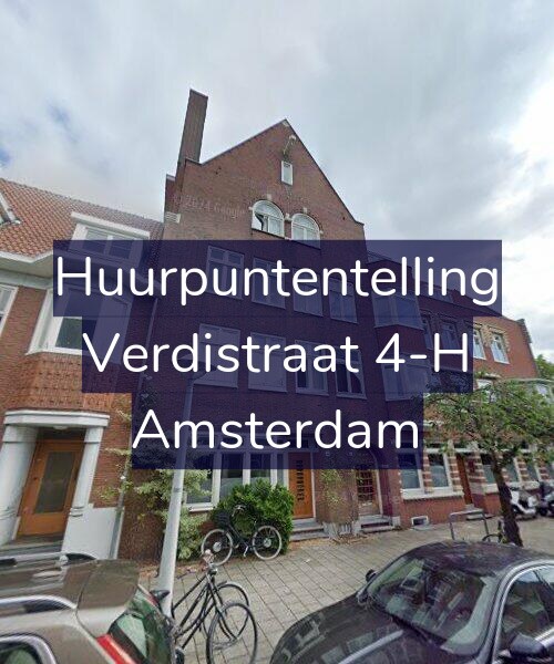 Foto gevel Huurpuntentelling voor Verdistraat 4-H, Amsterdam