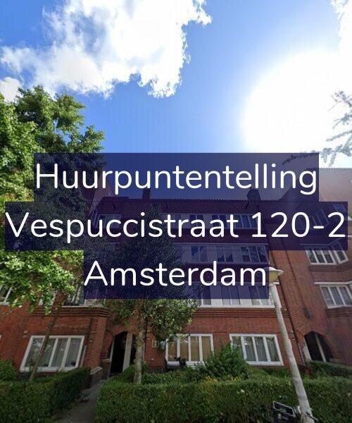 Foto gevel Huurpuntentelling voor Vespuccistraat 120-2, Amsterdam