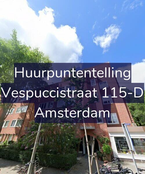 Foto gevel Huurpuntentelling voor Vespuccistraat 115-D, Amsterdam