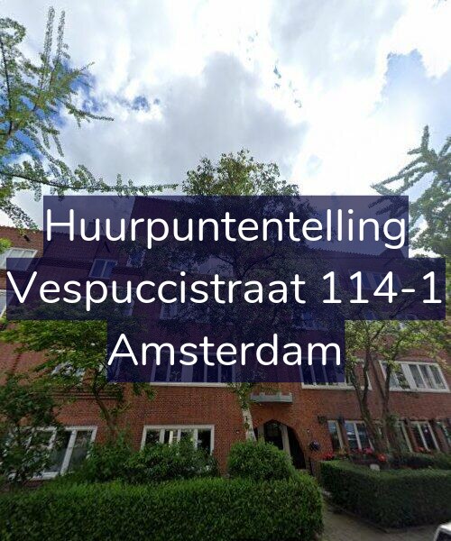 Foto gevel Huurpuntentelling voor Vespuccistraat 114-1, Amsterdam