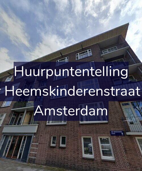 Foto gevel Huurpuntentelling voor Vier Heemskinderenstraat 1-1, Amsterdam