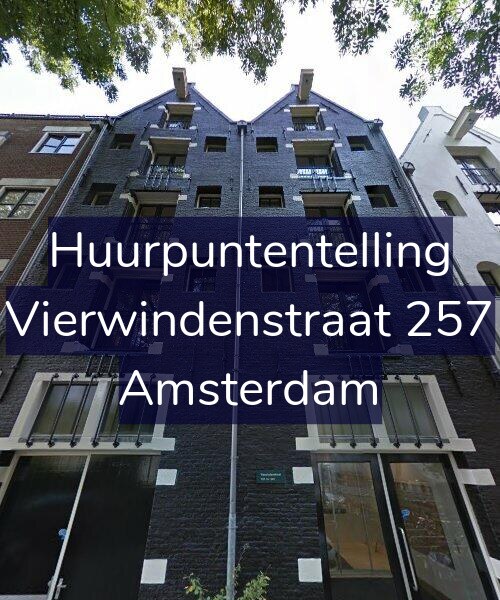 Foto gevel Huurpuntentelling voor Vierwindenstraat 257, Amsterdam