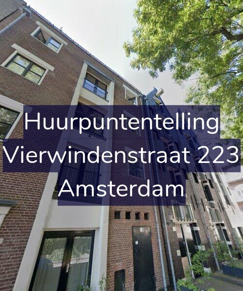Foto gevel Huurpuntentelling voor Vierwindenstraat 223, Amsterdam