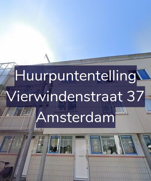 Foto gevel Huurpuntentelling voor Vierwindenstraat 37, Amsterdam