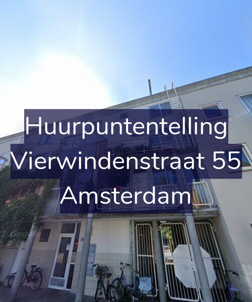 Foto gevel Huurpuntentelling voor Vierwindenstraat 55, Amsterdam