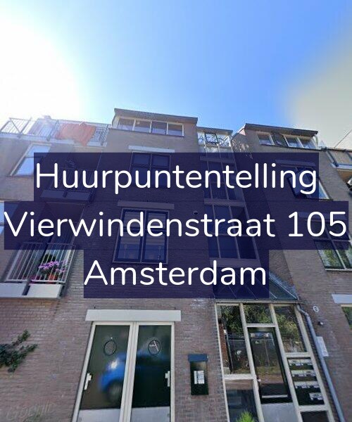 Foto gevel Huurpuntentelling voor Vierwindenstraat 105, Amsterdam