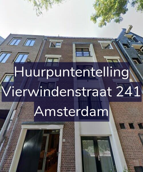 Foto gevel Huurpuntentelling voor Vierwindenstraat 241, Amsterdam