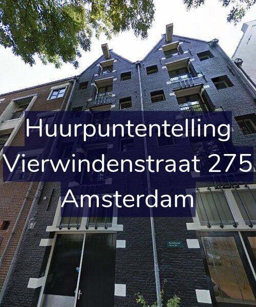 Foto gevel Huurpuntentelling voor Vierwindenstraat 275, Amsterdam