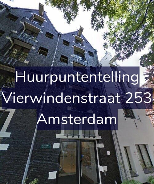 Foto gevel Huurpuntentelling voor Vierwindenstraat 253, Amsterdam