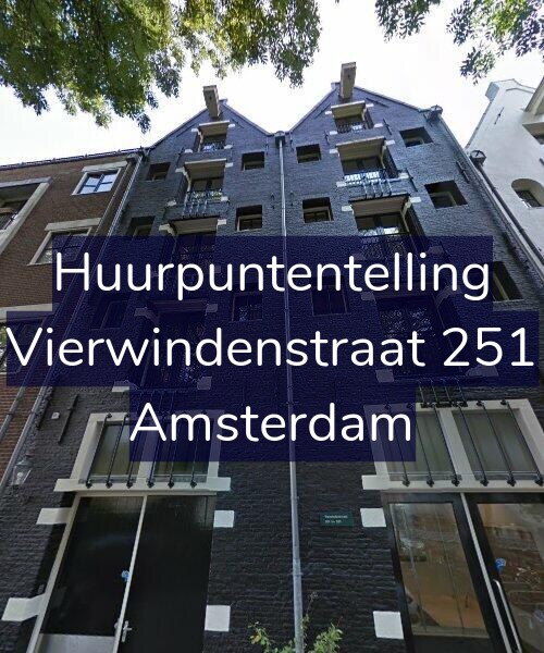 Foto gevel Huurpuntentelling voor Vierwindenstraat 251, Amsterdam