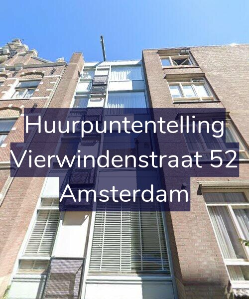 Foto gevel Huurpuntentelling voor Vierwindenstraat 52, Amsterdam