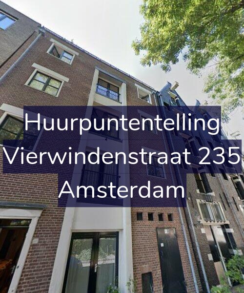Foto gevel Huurpuntentelling voor Vierwindenstraat 235, Amsterdam