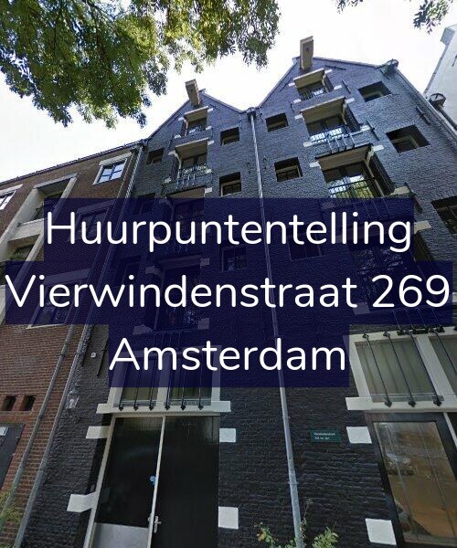 Foto gevel Huurpuntentelling voor Vierwindenstraat 269, Amsterdam