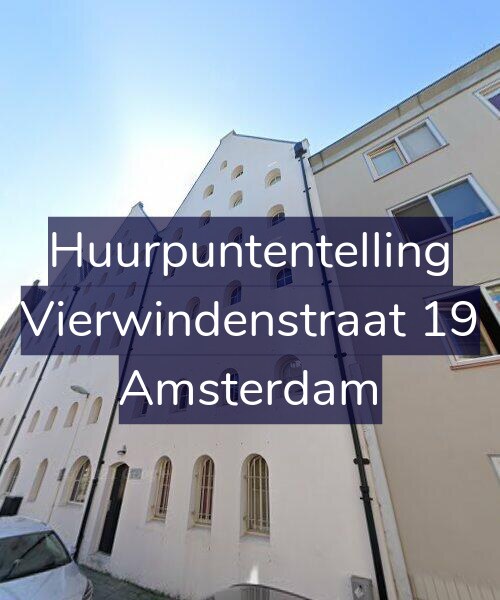 Foto gevel Huurpuntentelling voor Vierwindenstraat 19, Amsterdam