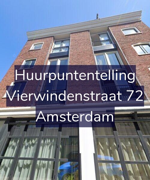 Foto gevel Huurpuntentelling voor Vierwindenstraat 72, Amsterdam