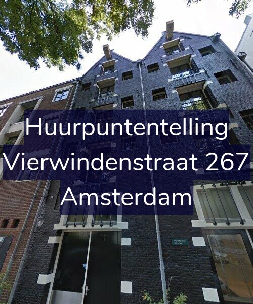 Foto gevel Huurpuntentelling voor Vierwindenstraat 267, Amsterdam