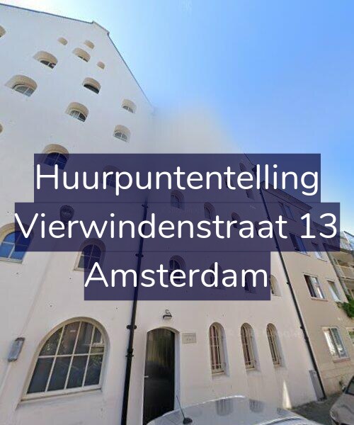 Foto gevel Huurpuntentelling voor Vierwindenstraat 13, Amsterdam