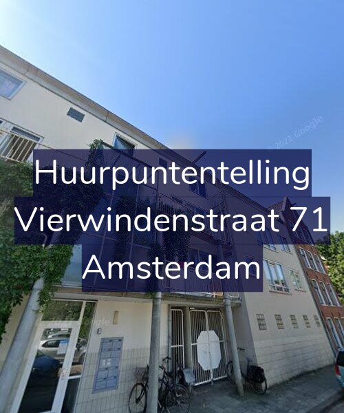 Foto gevel Huurpuntentelling voor Vierwindenstraat 71, Amsterdam