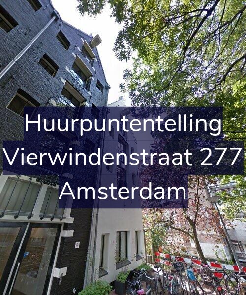 Foto gevel Huurpuntentelling voor Vierwindenstraat 277, Amsterdam