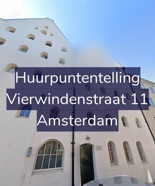 Foto gevel Huurpuntentelling voor Vierwindenstraat 11, Amsterdam