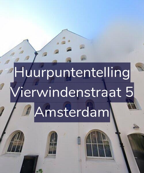 Foto gevel Huurpuntentelling voor Vierwindenstraat 5, Amsterdam