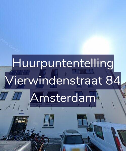 Foto gevel Huurpuntentelling voor Vierwindenstraat 84, Amsterdam