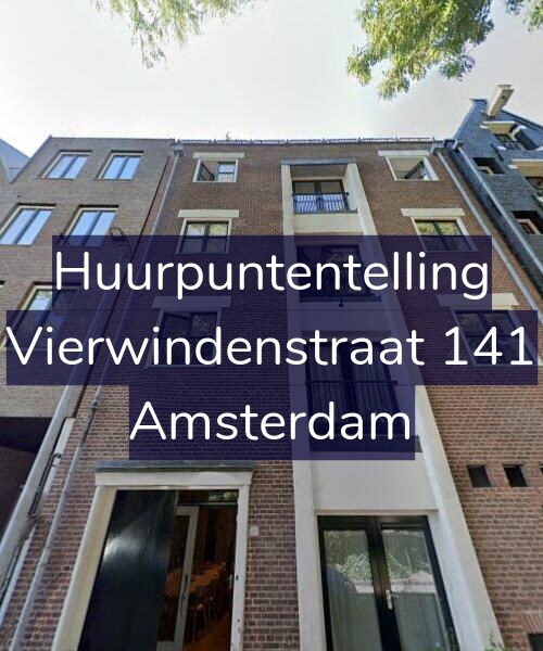 Foto gevel Huurpuntentelling voor Vierwindenstraat 141, Amsterdam
