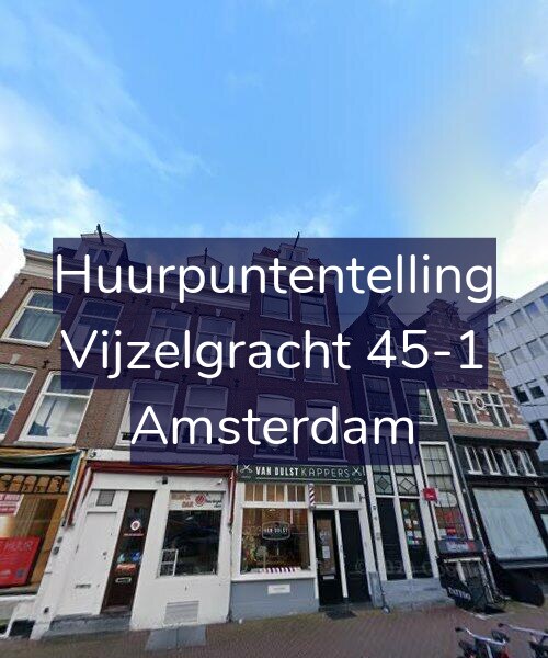 Foto gevel Huurpuntentelling voor Vijzelgracht 45-1, Amsterdam