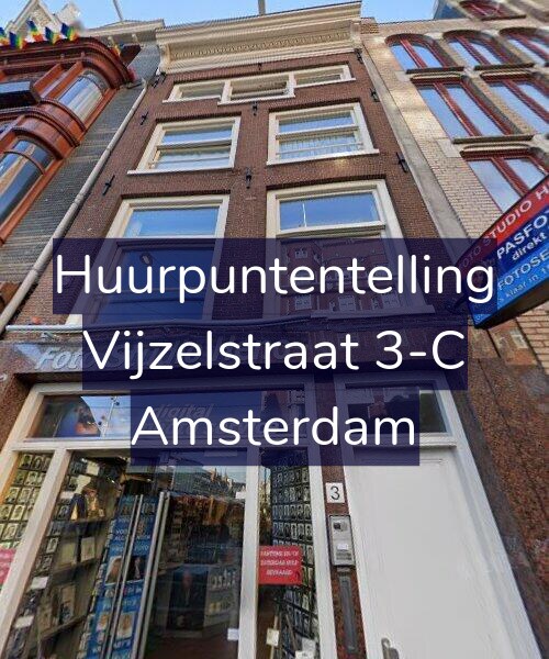 Foto gevel Huurpuntentelling voor Vijzelstraat 3-C, Amsterdam