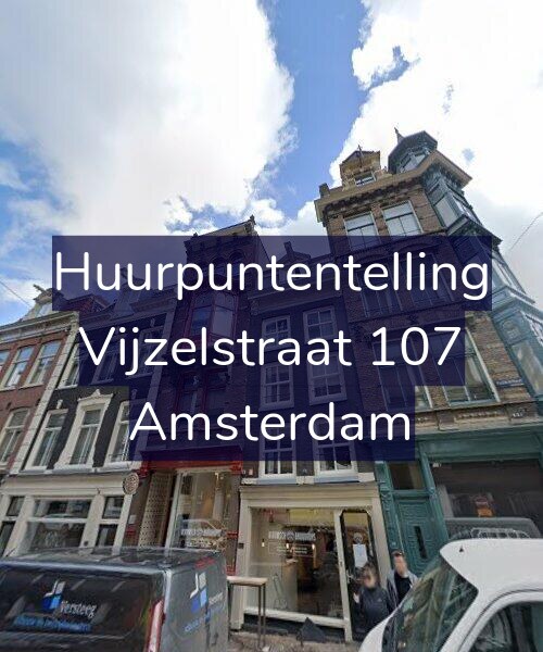 Foto gevel Huurpuntentelling voor Vijzelstraat 107, Amsterdam