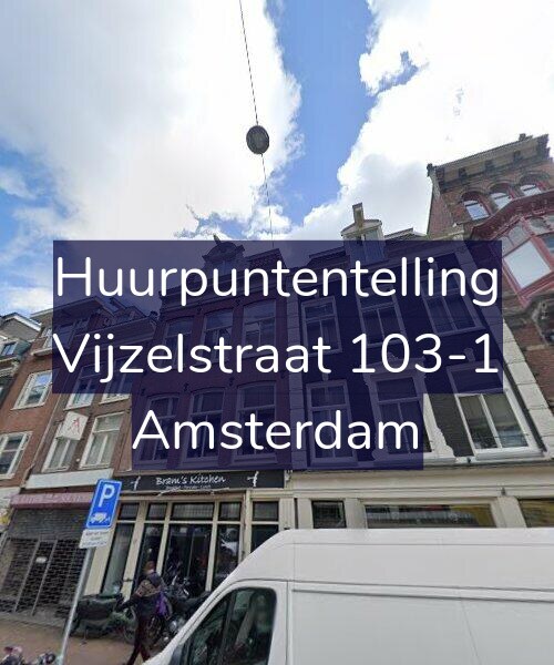 Foto gevel Huurpuntentelling voor Vijzelstraat 103-1, Amsterdam