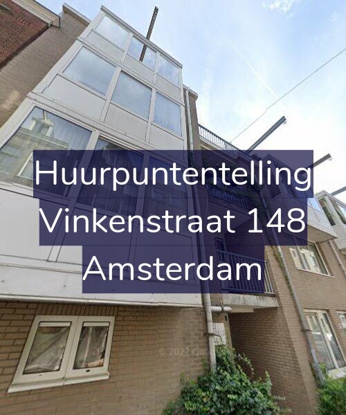Foto gevel Huurpuntentelling voor Vinkenstraat 148, Amsterdam