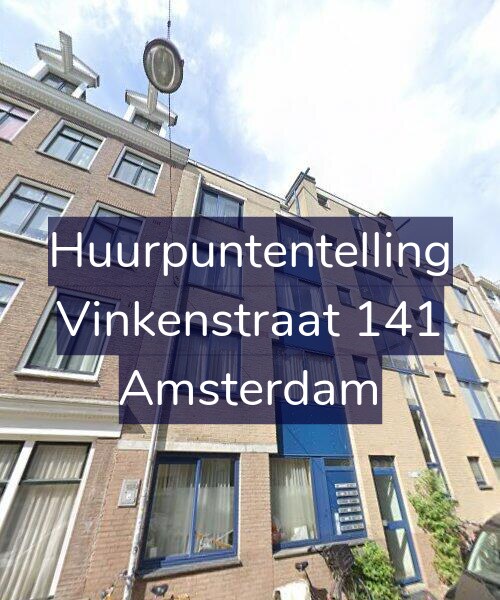 Foto gevel Huurpuntentelling voor Vinkenstraat 141, Amsterdam