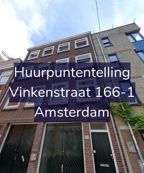 Foto gevel Huurpuntentelling voor Vinkenstraat 166-1, Amsterdam